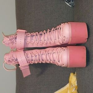 Sugar Thrillz Bubblegum Boots